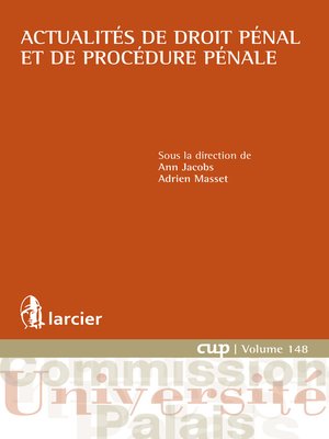 cover image of Actualites de droit pénal et de procédure pénale